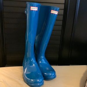 Hunter tall women’s rain boots size 10